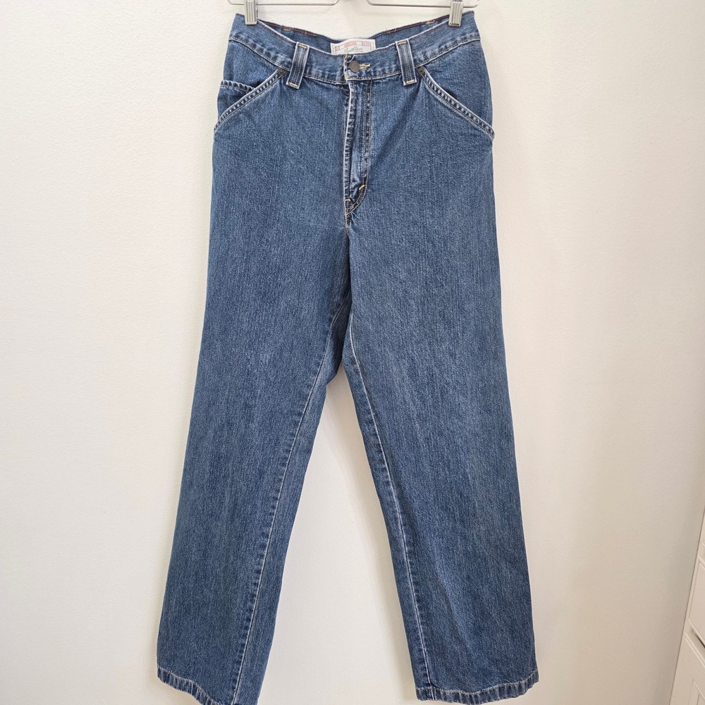 Y2K Levi Strauss Signature Mens Carpenter Jeans Blue Denim Y2K Workwear Pants 32